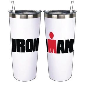 NWT IRONMAN Triathlon White Logo Hot/Cold Tumblr 22 oz.